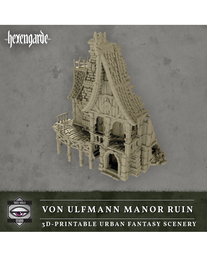 Ruinas de la Mansión Von Ulfmann de Hexengarde|Tired World Studio|Escenografia Mordheim