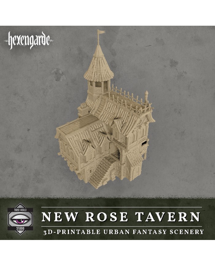 Taberna la Nueva Rosa de Hexengarde|Tired World Studio|Escenografia Mordheim