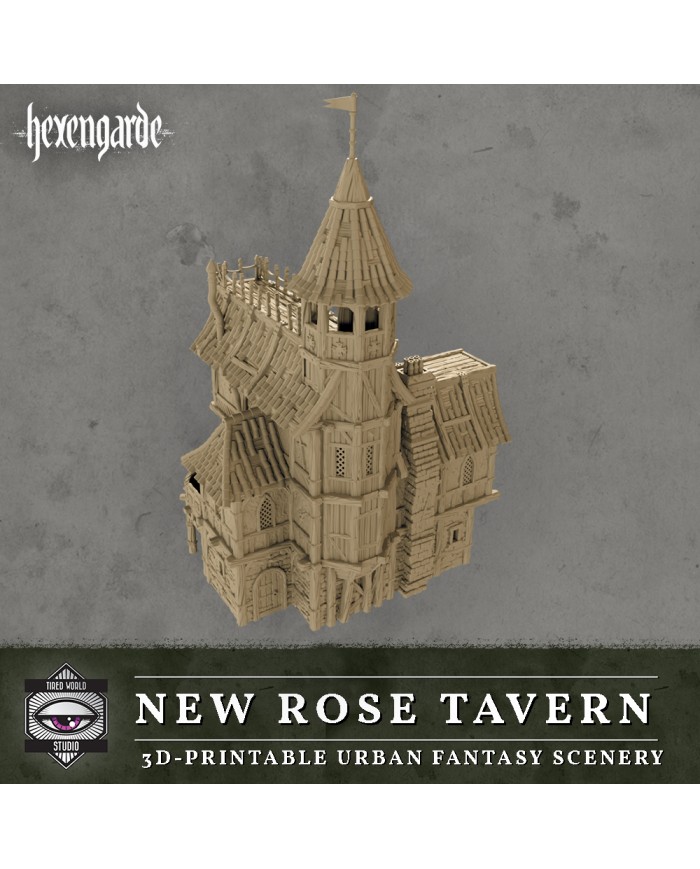 Taberna la Nueva Rosa de Hexengarde|Tired World Studio|Escenografia Mordheim