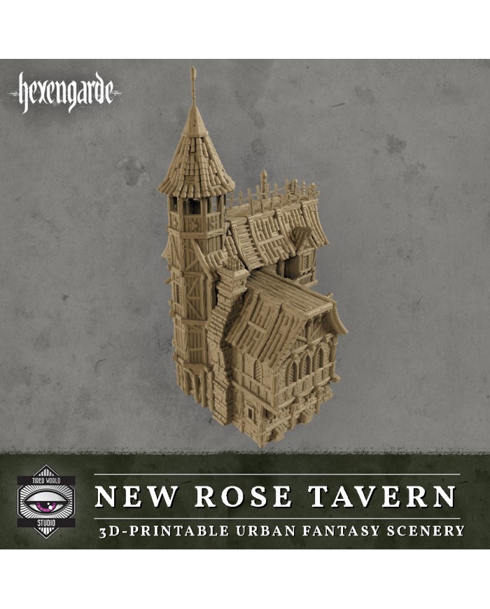 Taberna la Nueva Rosa de Hexengarde|Tired World Studio|Escenografia Mordheim