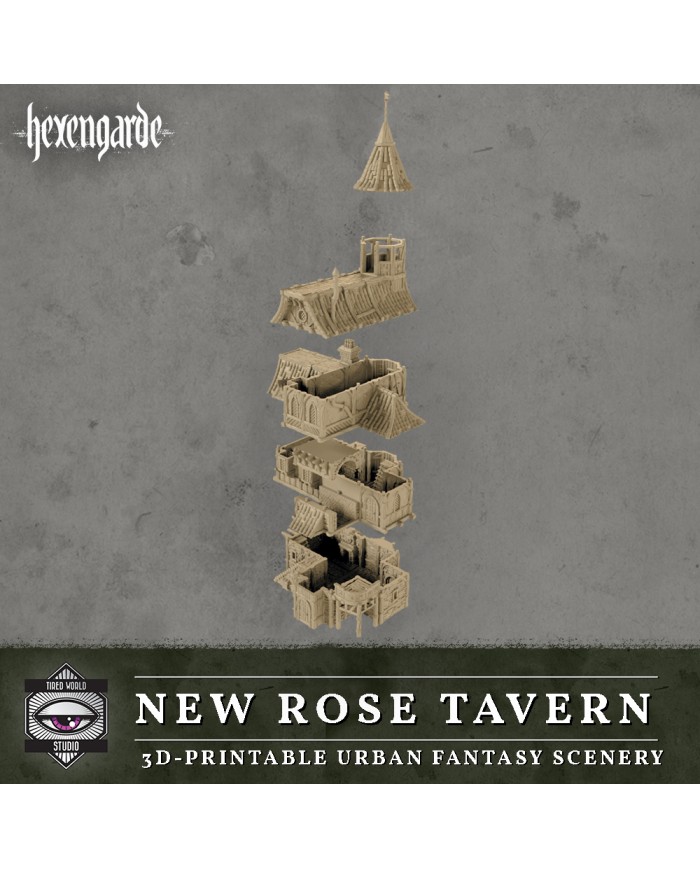 Taberna la Nueva Rosa de Hexengarde|Tired World Studio|Escenografia Mordheim