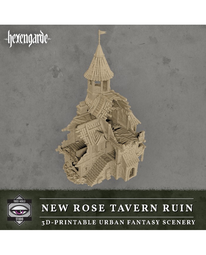 Ruinas de la Taberna La Nueva Rosa de Hexengarde|Tired World Studio|Escenografia Mordheim