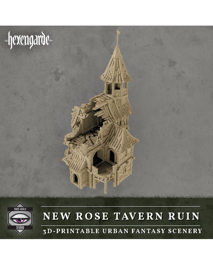 Ruinas de la Taberna La Nueva Rosa de Hexengarde|Tired World Studio|Escenografia Mordheim