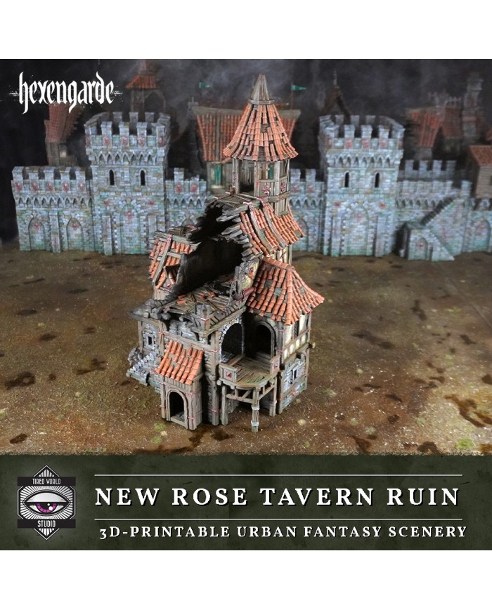 Ruinas de la Taberna La Nueva Rosa de Hexengarde|Tired World Studio|Escenografia Mordheim