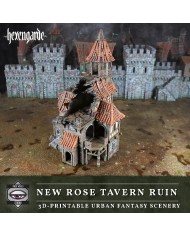 New Rose Tavern Ruin of Hexengarde City|Tired World Studio|Mordheim Terrain