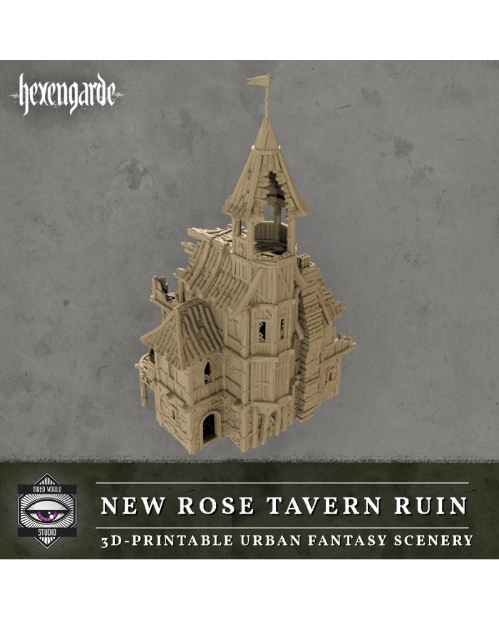 Ruinas de la Taberna La Nueva Rosa de Hexengarde|Tired World Studio|Escenografia Mordheim