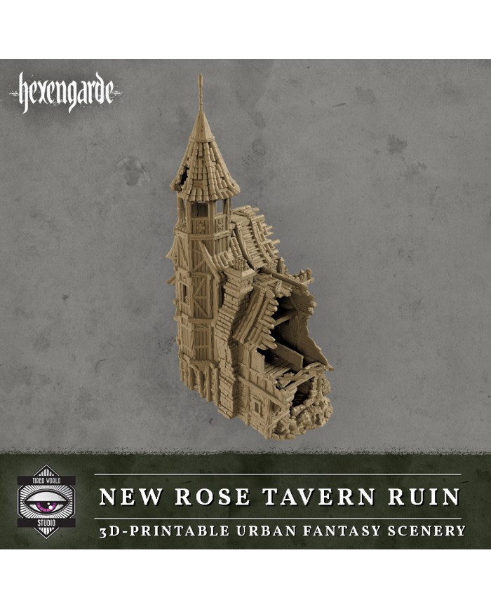 Ruinas de la Taberna La Nueva Rosa de Hexengarde|Tired World Studio|Escenografia Mordheim