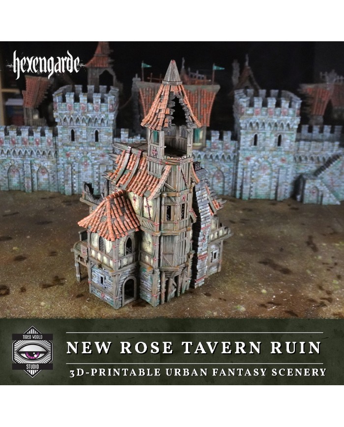 Ruinas de la Taberna La Nueva Rosa de Hexengarde|Tired World Studio|Escenografia Mordheim