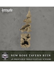 New Rose Tavern Ruin of Hexengarde City|Tired World Studio|Mordheim Terrain