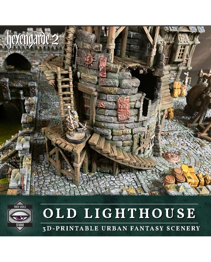 El Viejo Faro de Hexengarde|Tired World Studio|Escenografia Mordheim