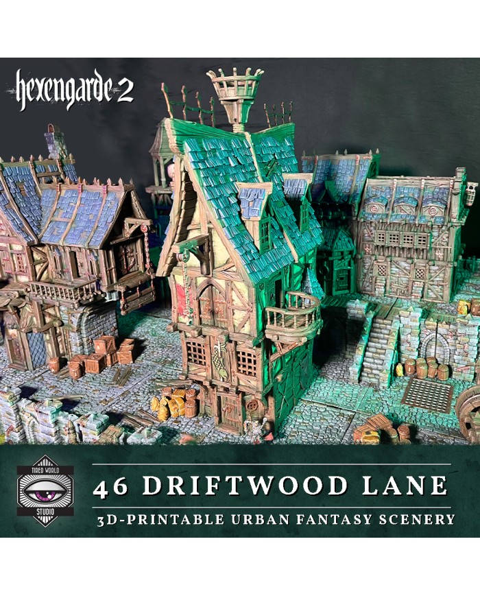 Edificio de la Calle del Madero Flotante 46 de Hexengarde|Tired World Studio|Escenografia Mordheim
