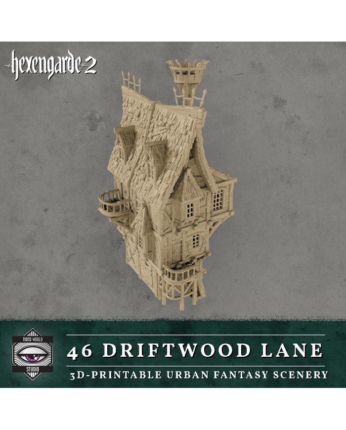 Edificio de la Calle del Madero Flotante 46 de Hexengarde|Tired World Studio|Escenografia Mordheim