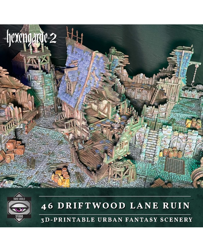 46 Driftwood Lane Ruin of Hexengarde City|Tired World Studio|Mordheim Terrain