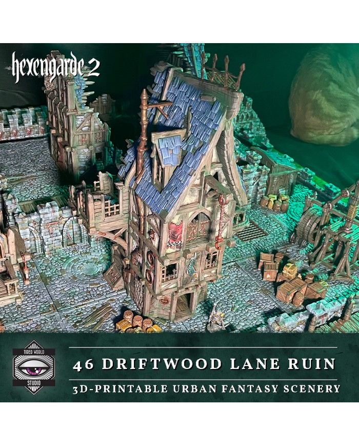 Ruinas de Driftwood Lane 46 de Hexengarde|Tired World Studio|Escenografia Mordheim