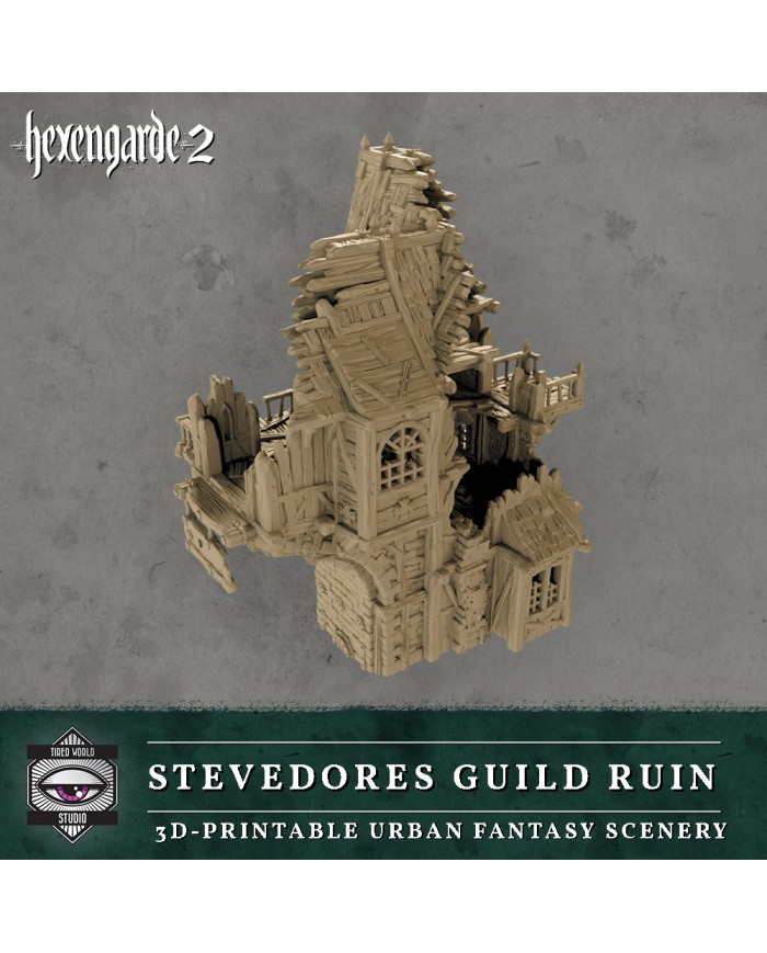 Ruinas del Gremio de Estibadores de Hexengarde|Tired World Studio|Escenografia Mordheim