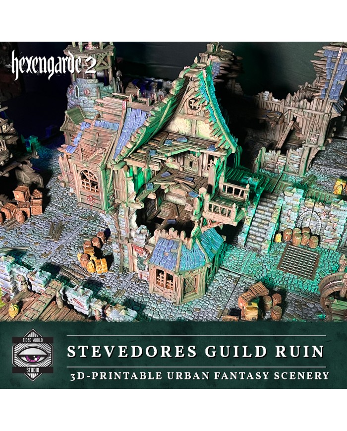 Ruinas del Gremio de Estibadores de Hexengarde|Tired World Studio|Escenografia Mordheim