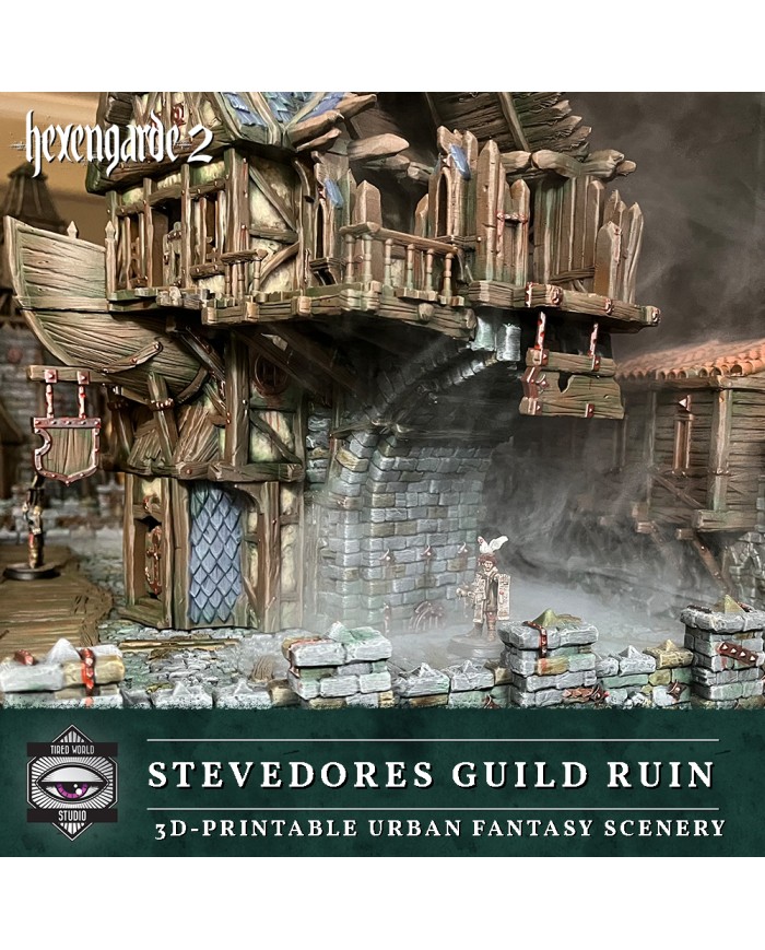 Ruinas del Gremio de Estibadores de Hexengarde|Tired World Studio|Escenografia Mordheim