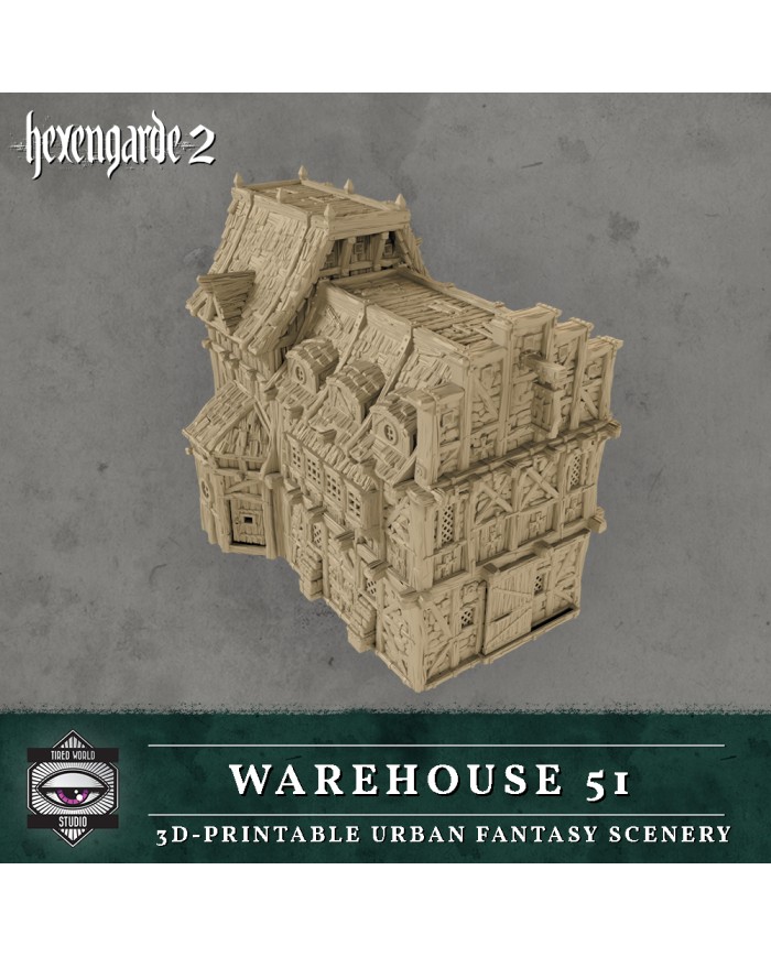 Warehouse 51 Building of Hexengarde City|Tired World Studio|Mordheim Terrain
