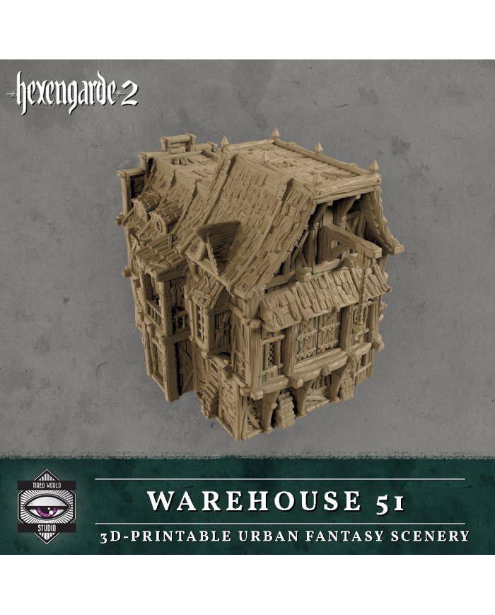 Warehouse 51 Building of Hexengarde City|Tired World Studio|Mordheim Terrain