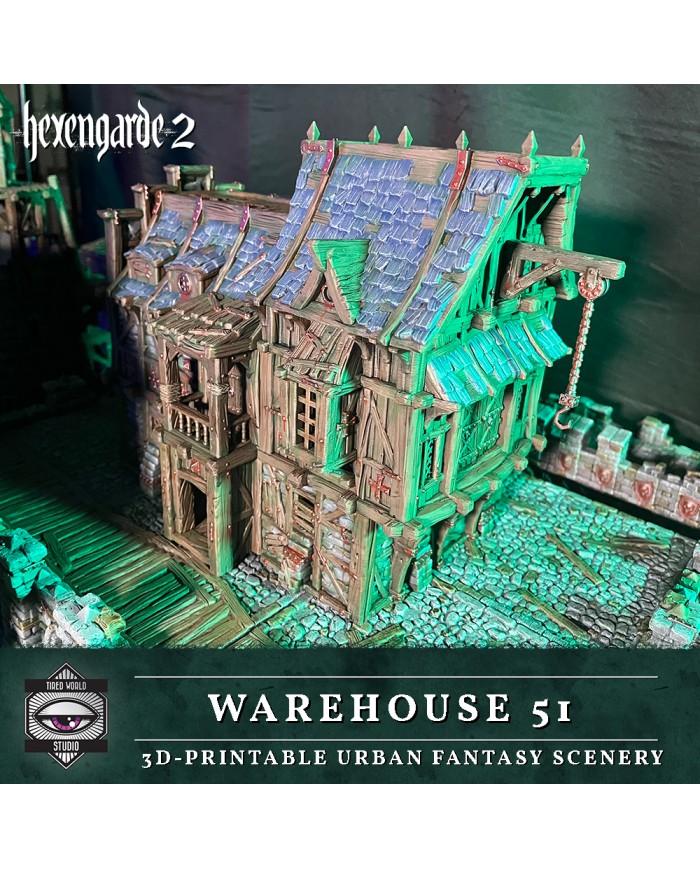Warehouse 51 Building of Hexengarde City|Tired World Studio|Mordheim Terrain