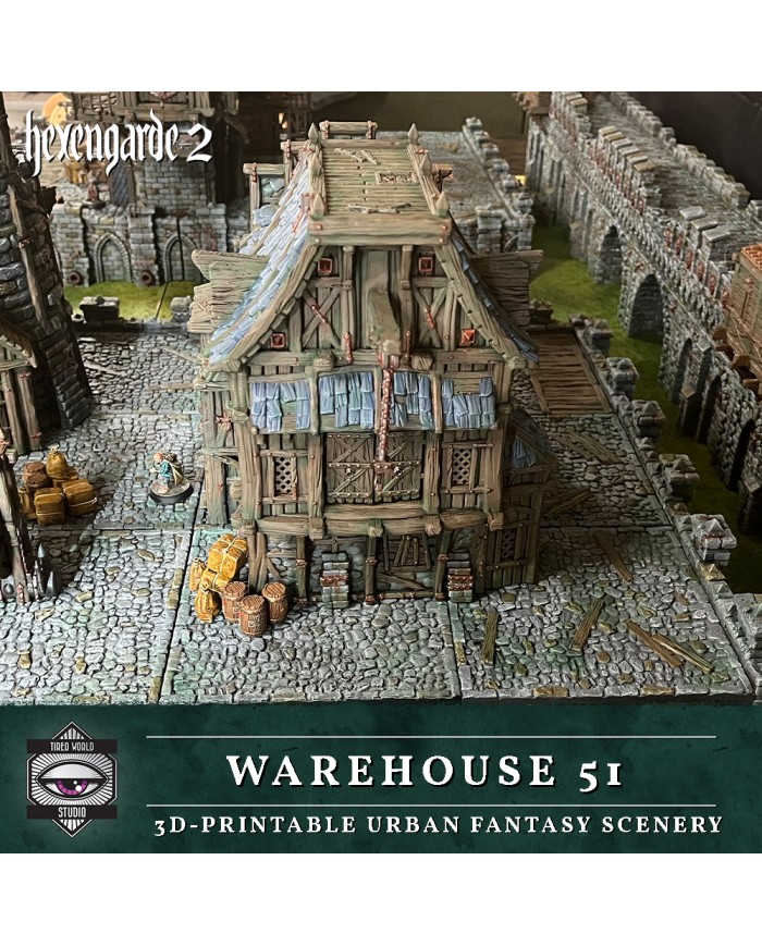 Warehouse 51 Building of Hexengarde City|Tired World Studio|Mordheim Terrain