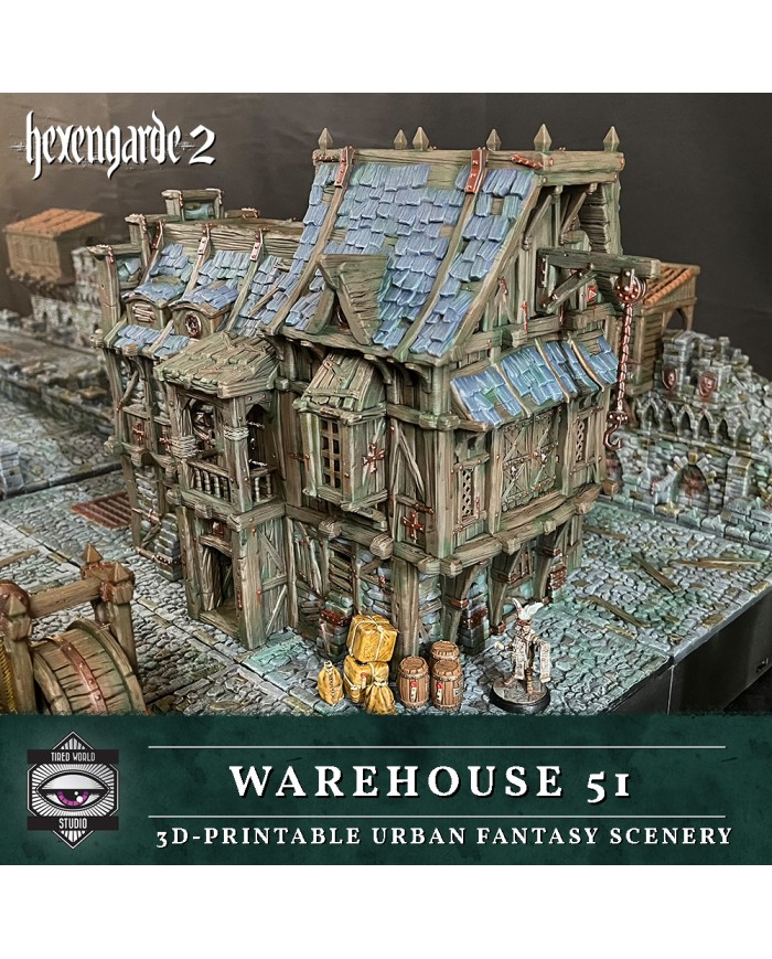 Warehouse 51 Building of Hexengarde City|Tired World Studio|Mordheim Terrain