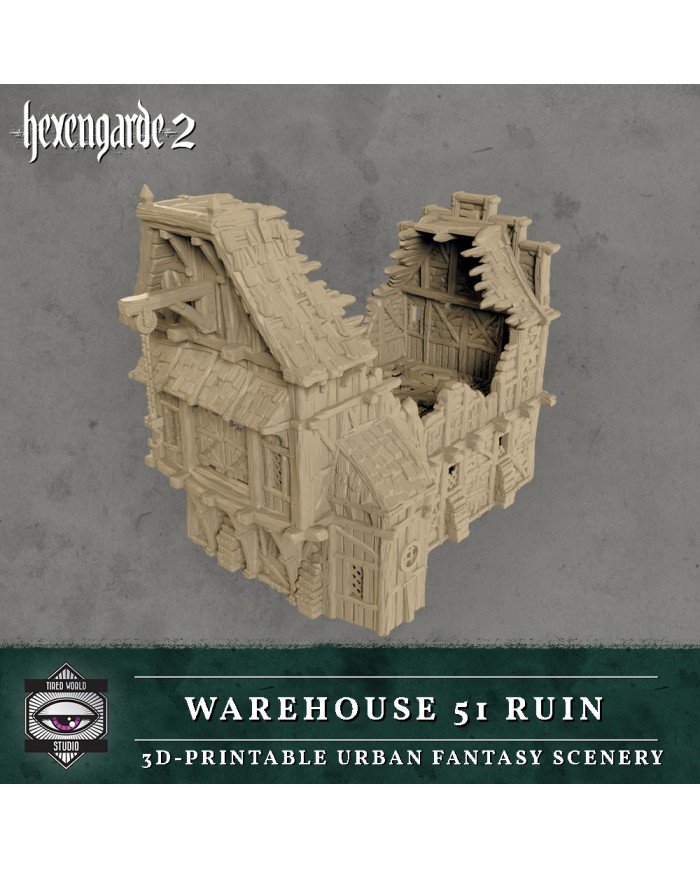 Ruinas del Almacén 51 de Hexengarde|Tired World Studio|Escenografia Mordheim