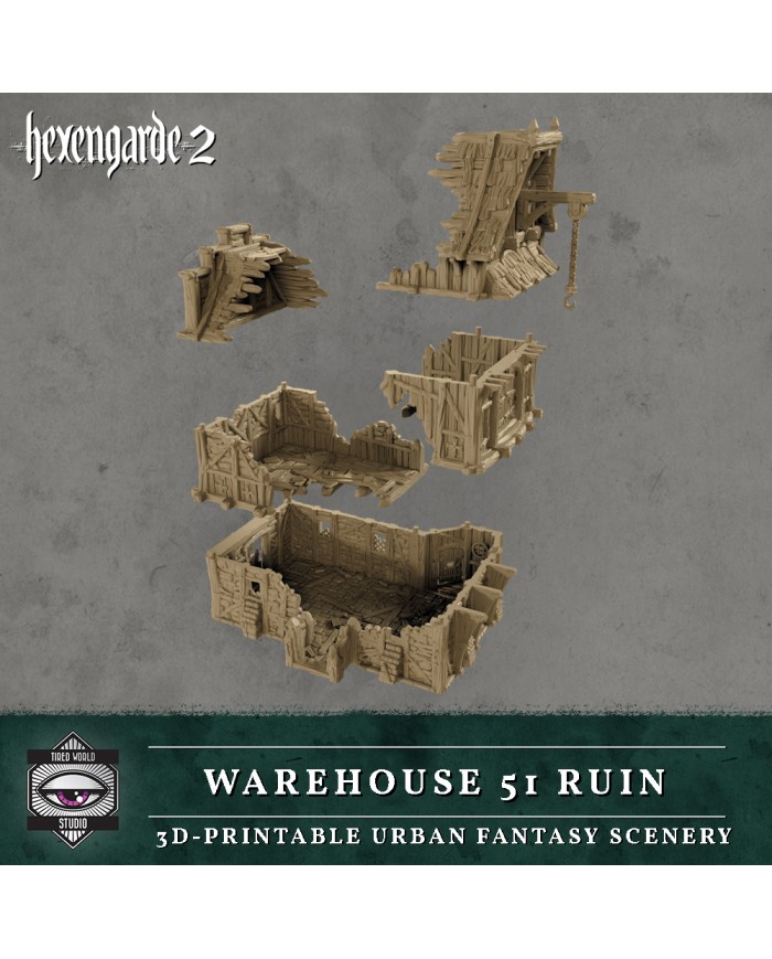 Ruinas del Almacén 51 de Hexengarde|Tired World Studio|Escenografia Mordheim