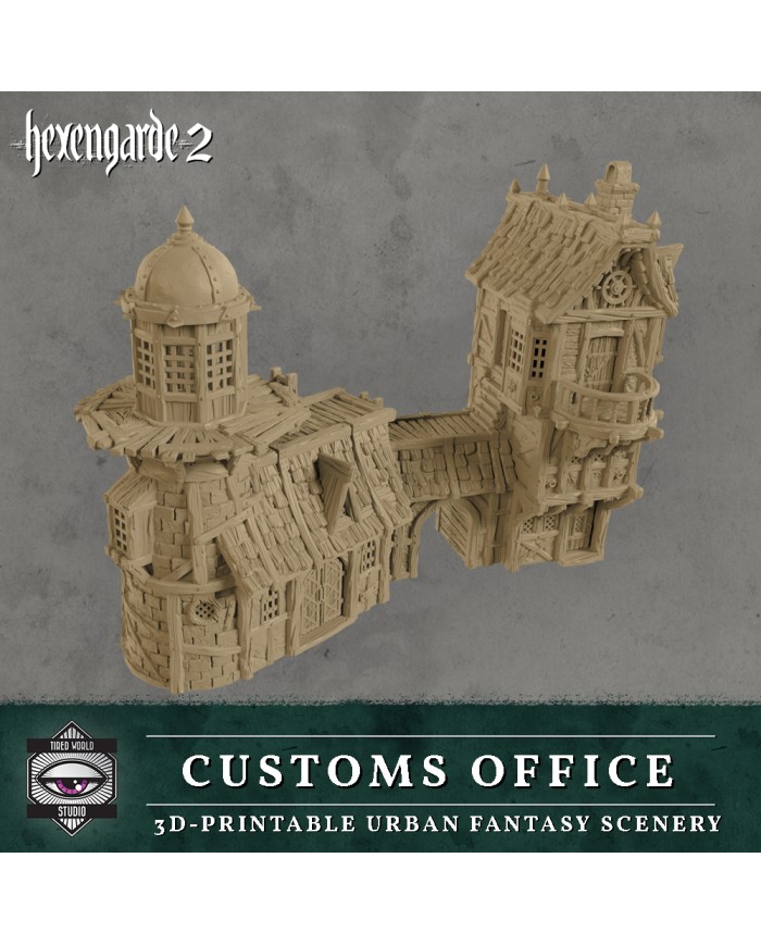 Customs Office Building of Hexengarde City|Tired World Studio|Mordheim Terrain
