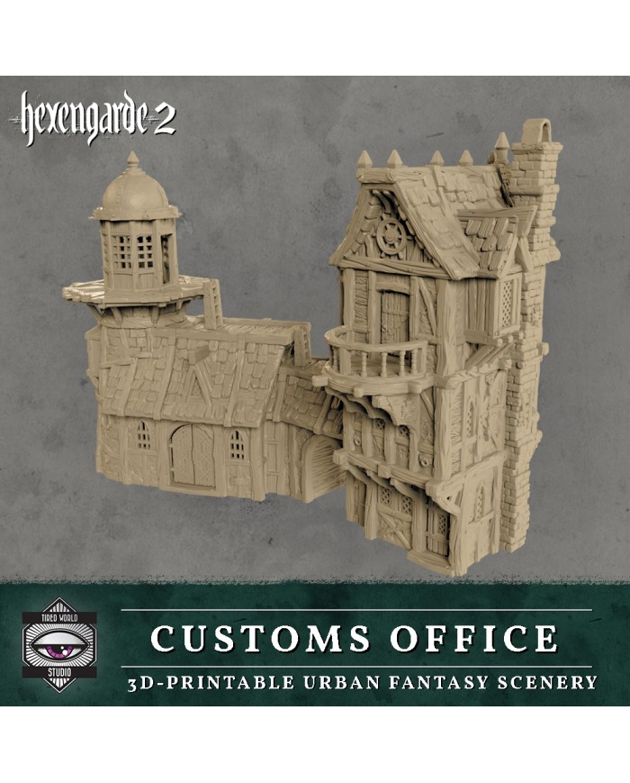 Customs Office Building of Hexengarde City|Tired World Studio|Mordheim Terrain
