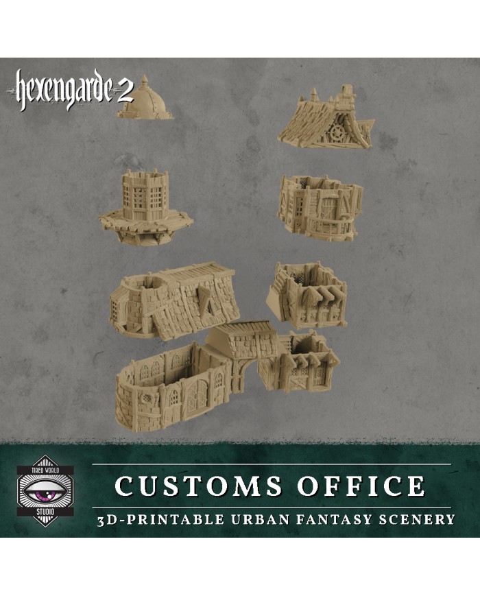 Customs Office Building of Hexengarde City|Tired World Studio|Mordheim Terrain