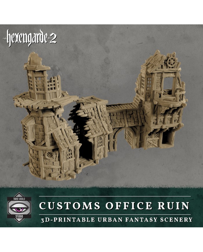 Ruinas de la Oficina de Aduanas de Hexengarde|Tired World Studio|Escenografia Mordheim
