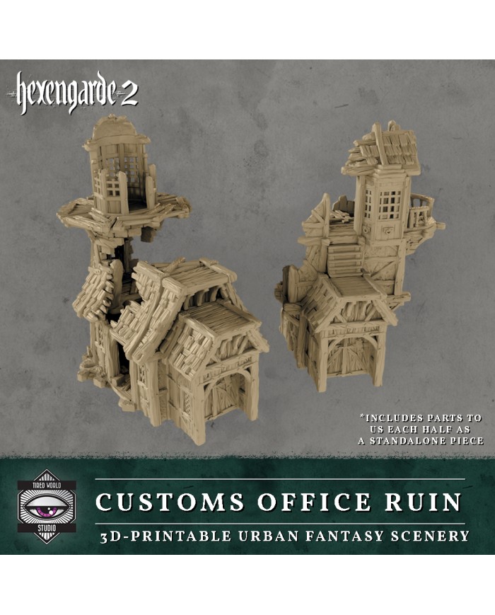 Ruinas de la Oficina de Aduanas de Hexengarde|Tired World Studio|Escenografia Mordheim