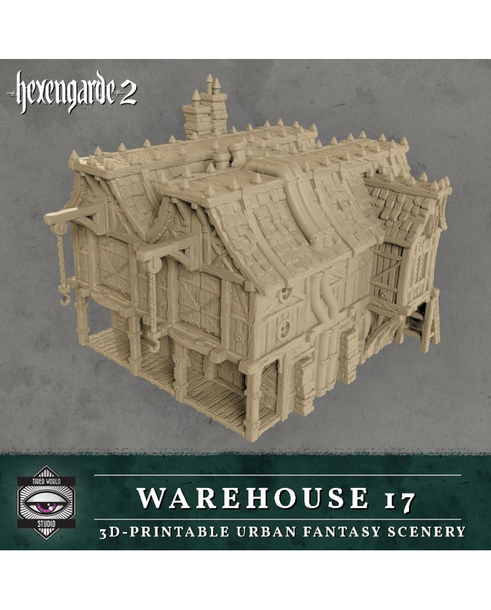 Warehouse 17 Building of Hexengarde City|Tired World Studio|Mordheim Terrain
