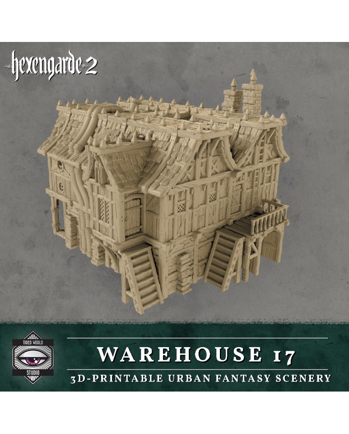 Warehouse 17 Building of Hexengarde City|Tired World Studio|Mordheim Terrain