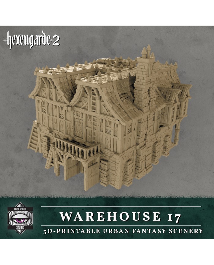 Warehouse 17 Building of Hexengarde City|Tired World Studio|Mordheim Terrain