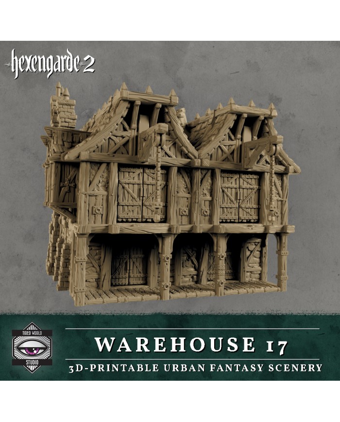 Warehouse 17 Building of Hexengarde City|Tired World Studio|Mordheim Terrain