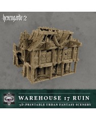 Warehouse 17 Ruin of Hexengarde City|Tired World Studio|Mordheim Terrain