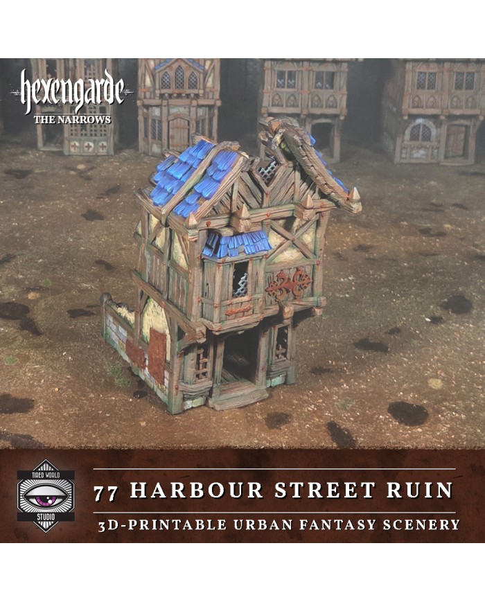 Ruinas de la Calle del Puerto 77 de Hexengarde - A|Tired World Studio|Escenografia Mordheim