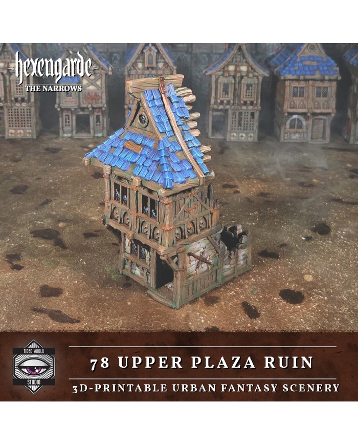 Ruinas de la Plaza Alta 78 de Hexengarde - A|Tired World Studio|Escenografia Mordheim