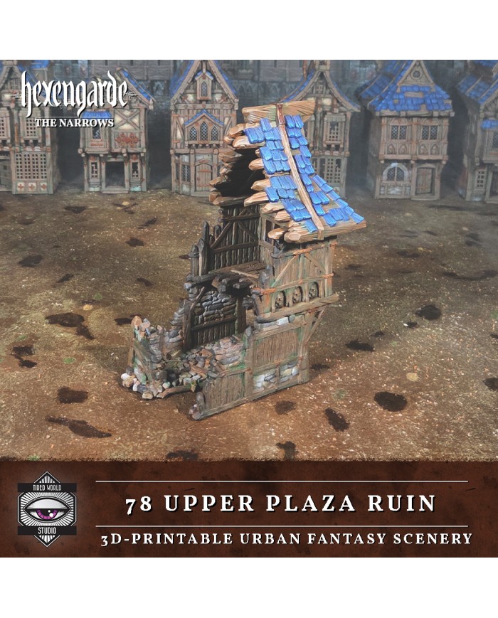Ruinas de la Plaza Alta 78 de Hexengarde - A|Tired World Studio|Escenografia Mordheim