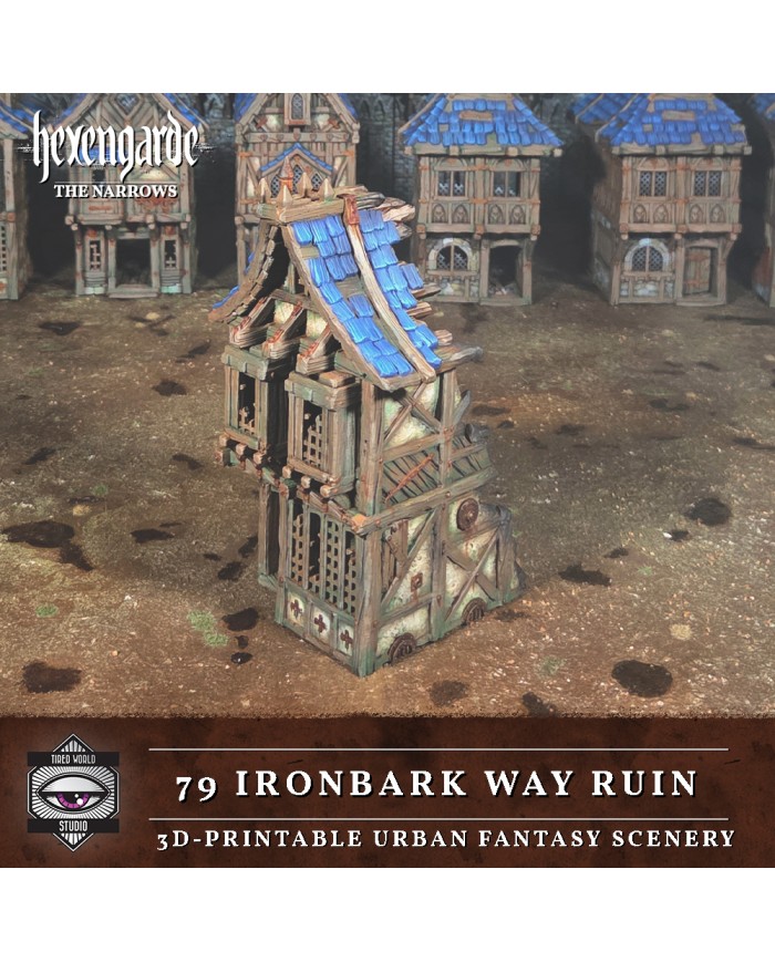 Ruinas Del Camino de la Corteza de Hierro 79 de Hexengarde - A|Tired World Studio|Escenografia Mordheim