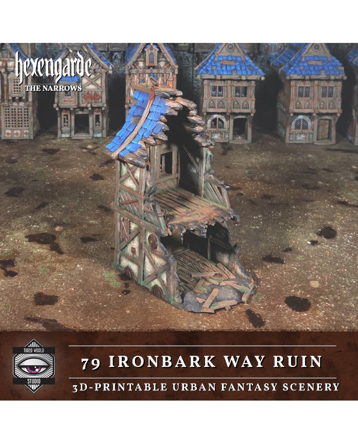 79 Ironbark Way Ruin of Hexengarde City - A|Tired World Studio|Mordheim Terrain
