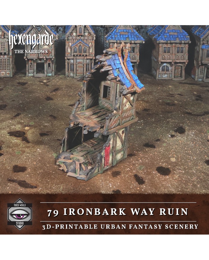 Ruinas Del Camino de la Corteza de Hierro 79 de Hexengarde - A|Tired World Studio|Escenografia Mordheim