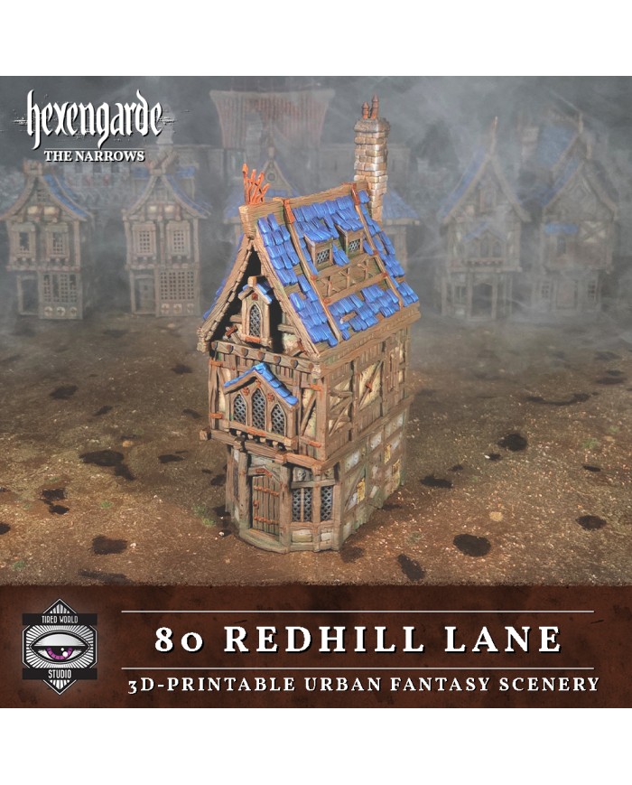 Edificio de la Calle de la Colina Roja 80 de Hexengarde|Tired World Studio|Escenografia Mordheim