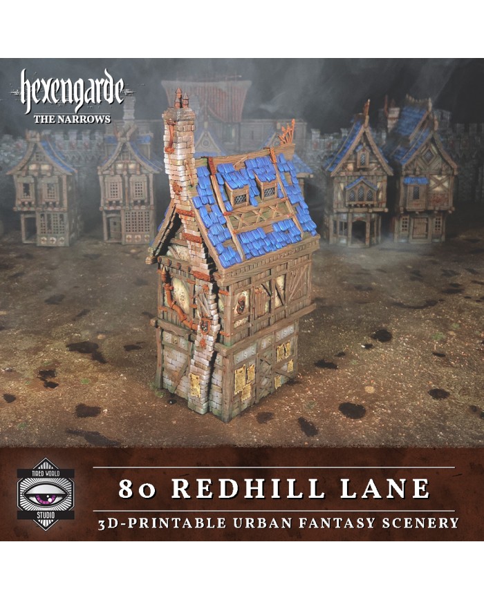 Edificio de la Calle de la Colina Roja 80 de Hexengarde|Tired World Studio|Escenografia Mordheim