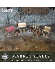 Puestos del Mercado de Hexengarde|Tired World Studio|Escenografia Mordheim