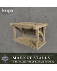 Puestos del Mercado de Hexengarde|Tired World Studio|Escenografia Mordheim