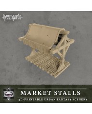 Market Stalls of Hexengarde City|Tired World Studio|Mordheim Terrain