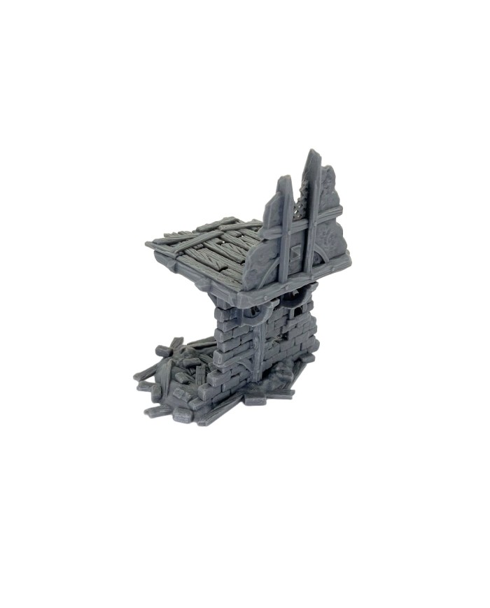 Two-Story Ruins of Hexengarde City (x3)|Tired World Studio|Mordheim Terrain